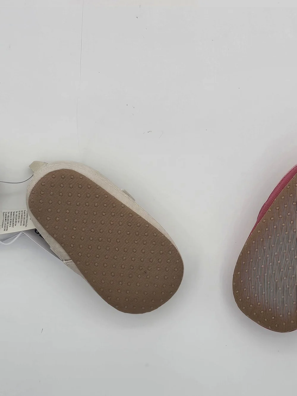 2 Old Navy Metallic Gold and Red Velvet Mary Jane Baby Shoes Sz